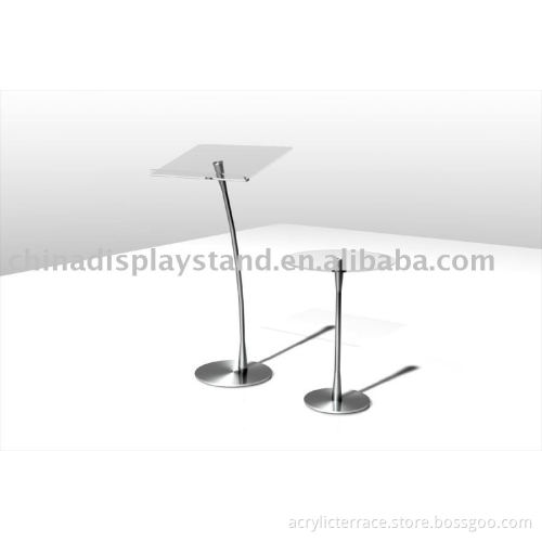 metal and acrylic lectern